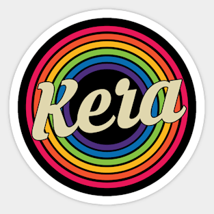 Kera - Retro Rainbow Style Sticker